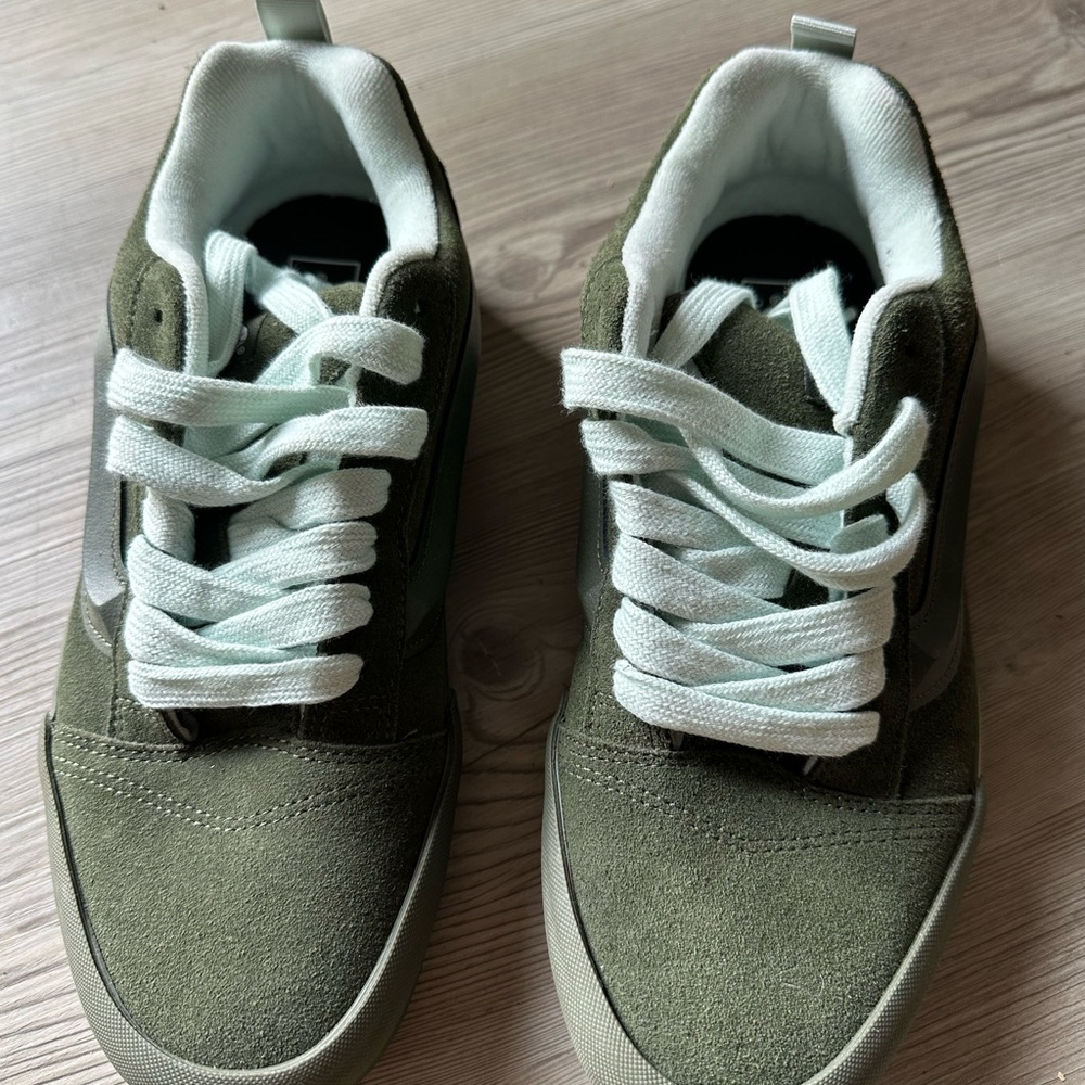 Vans Suede Sneakers with White Laces